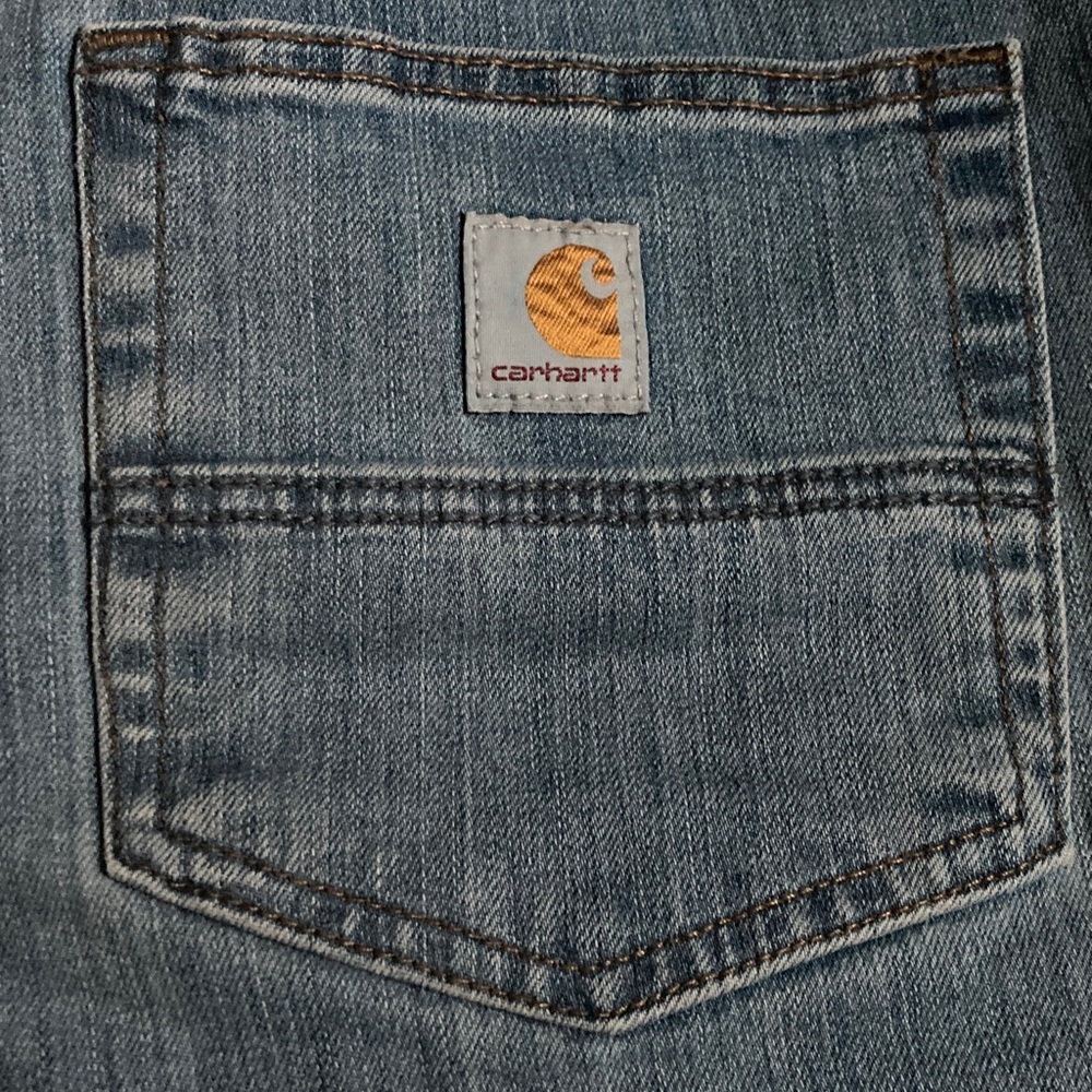 Carhartt Men's Denim Jeans with Logo Patch